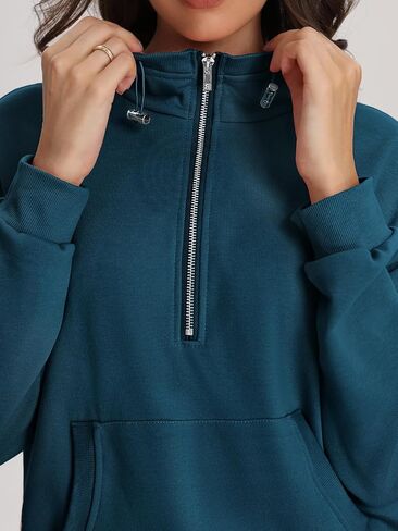 Bloggerlove طقم صالة الركض للسيدات مكون من قطعتين 2024 بلوزات وقلنسوة بسحاب متطابقة للعرق وبلوزات رياضية ملابس الخريف in Kuwait