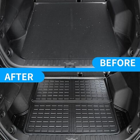 Floor Mats Compatible with 2018-2025 Chevrolet Equinox Cargo Liner Gmc Terrain Trunk Mat All Weather Seat Back Protector 2024 Chevy Equinox Accessories (Set of 8 Mats) in Saudi Arabia