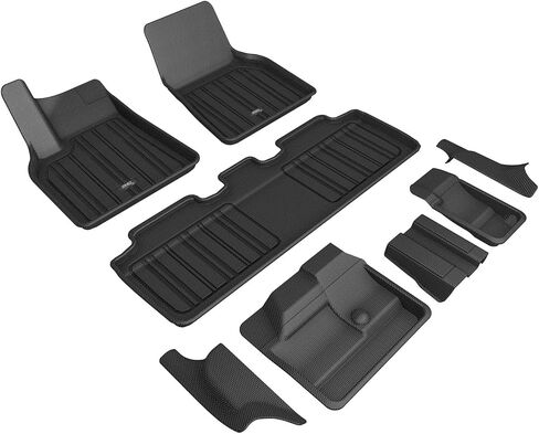 3D MAXpider Custom Fit Kagu Cargo Liner (Black) Compatible with Tesla Model Y 7-Seater 2021-2024 - Cargo Liner in Kuwait