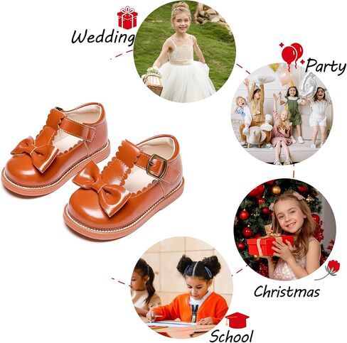 Toddler Girl Mary Jane Dress Oxford Shoes-Little Girl School Uniform Shoes for Wedding Party in Kuwait