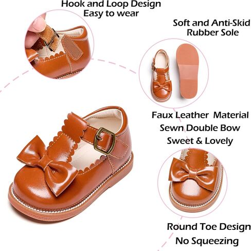 Toddler Girl Mary Jane Dress Oxford Shoes-Little Girl School Uniform Shoes for Wedding Party in Kuwait