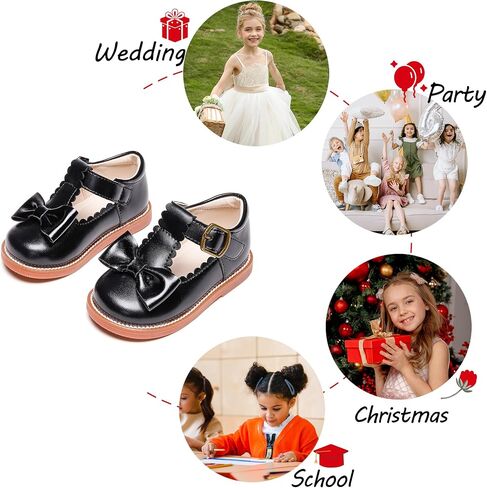 Toddler Girl Mary Jane Dress Oxford Shoes-Little Girl School Uniform Shoes for Wedding Party in Kuwait