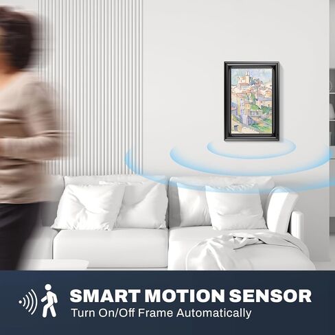 إطار صور رقمي واي فاي مقاس 10.1 بوصة من Arktronic، إطار صور سحابي ذكي بشاشة تعمل باللمس IPS مع مساحة تخزين 16 جيجابايت، قابل للتركيب على الحائط، تدوير تلقائي، مستشعر حركة، هدية للأجداد in Kuwait