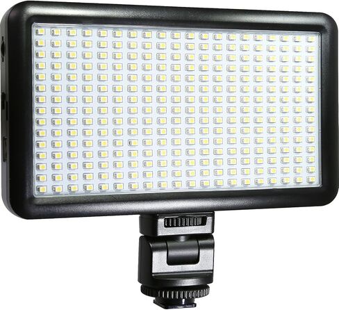 Vidpro LED-150 Photo and Video Light Kit - On Camera Panel LED Light - Adjustable and Dimmable Light Fits Cameras Video Camcorders and DLSR w/Hot Shoe Includes Rechargeable Battery Diffuser and More in Saudi Arabia