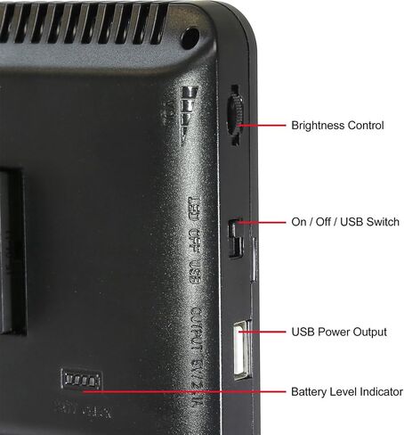 Vidpro LED-150 Photo and Video Light Kit - On Camera Panel LED Light - Adjustable and Dimmable Light Fits Cameras Video Camcorders and DLSR w/Hot Shoe Includes Rechargeable Battery Diffuser and More in Saudi Arabia