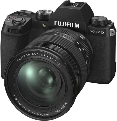 Fujifilm X-S10 Mirrorless Digital Camera XF16-80mm Lens Kit - Black in Saudi Arabia