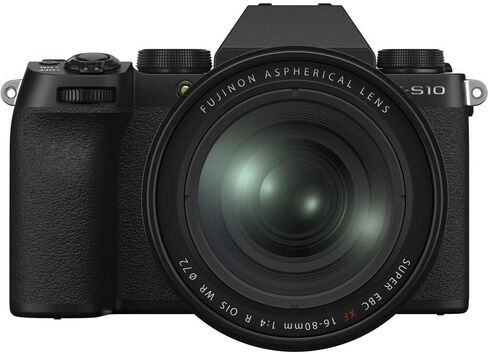 Fujifilm X-S10 Mirrorless Digital Camera XF16-80mm Lens Kit - Black in Saudi Arabia