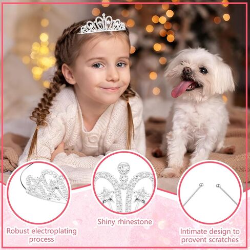 Jexine 96 PCS Tiara Bulk for Girl Princess Tiaras Crowns Rhinestone Crown Party Accessories Crystal Tiaras Headband for Girl in Saudi Arabia