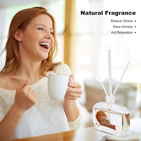 Reed Diffuser Set with Sticks, Daroma Dried Flowers Aromatherapy Reed Diffuser with Nature Essential Oil, Fragrance Scent Diffuser for Home Décor & Office, for Birthday,Christmas, Lavender in Kuwait