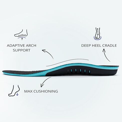 حذاء LARNMERN رجالي لتقويم العظام سهل الارتداء مقاوم للماء وغير قابل للانزلاق، حذاء مشي يدعم قوس القدم ونعال داخلية لتخفيف آلام التهاب اللفافة الأخمصية، أسود 8.5 in Kuwait