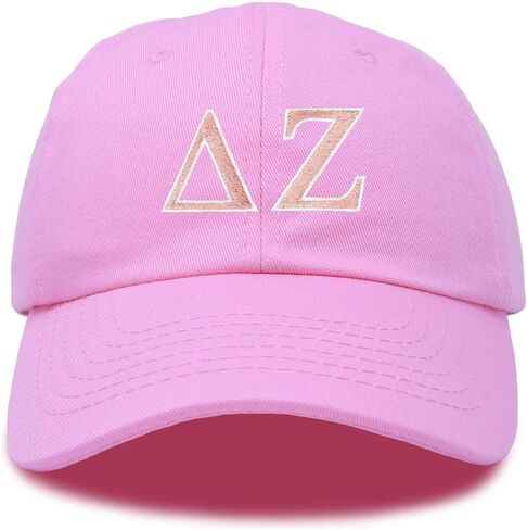 DALIX Delta Zeta Sorority Hat Womens Greek Letters Embroidered Baseball Cap in Saudi Arabia