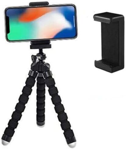 Acuvar Flexible Tripod for Action Cameras, Mini Camera Stand with GoPro Adapter, Compatible with All GoPro Hero Series, Portable Travel Tripod Mount in Saudi Arabia