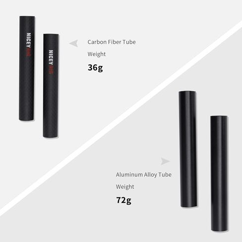 NICEYRIG 15mm Carbon Fiber Rod 4'' Short Rod for Camera Cage Rig, Top Handle, 15mm Rail Block [Pack of 2] - 554 in Kuwait