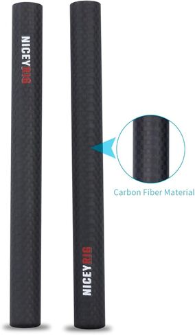 NICEYRIG 15mm Carbon Fiber Rod 4'' Short Rod for Camera Cage Rig, Top Handle, 15mm Rail Block [Pack of 2] - 554 in Kuwait