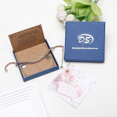 DS Inspirational Leather Bracelet for Women Christian Engraved Bibler Verse Cross Butterfly Daisies Charm Bracelet, Exquisite Stainless Steel Jewelry Daughter Best Friend Bestie in Saudi Arabia