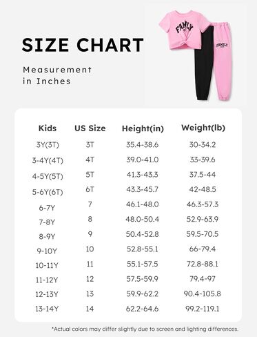 PATPAT Girl's 2 Piece Outfits Short Sleeve Twist Front Tee Top and Elastic Sweatpants Summer Clothes Set 5-12Y in Saudi Arabia