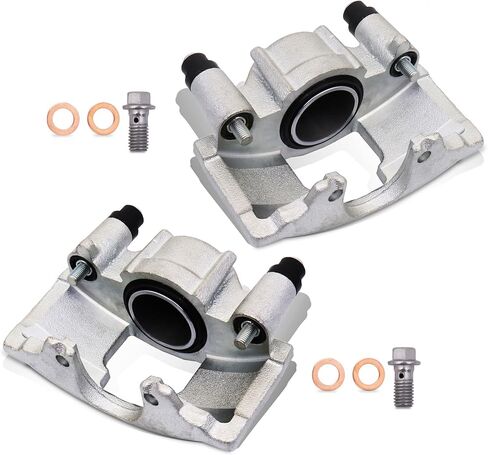 2 قطعة مجموعة فرجار الفرامل الأمامية مع دعامة متوافقة مع Chevy Tahoe Blazer C1500 C2500 / GMC Yukon C1500 C2500 K1500 184300 18014744 (يسار ويمين) in Saudi Arabia