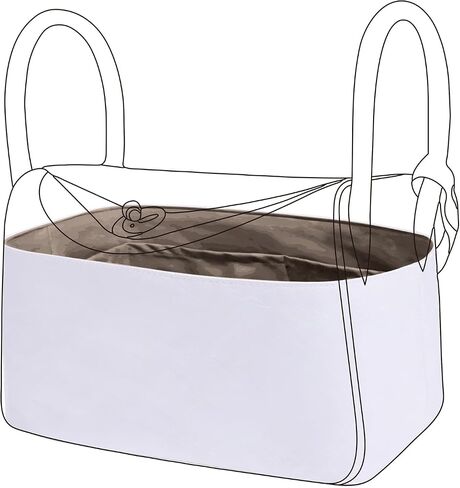 DGAZ Lightweight Purse Organizer Insert for Hermes Lindy Bag,Silk and Dupontpaper handbag inner for Luxury Bags(Gold,LD26) in Saudi Arabia