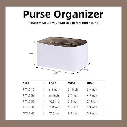 DGAZ Lightweight Purse Organizer Insert for Hermes Lindy Bag,Silk and Dupontpaper handbag inner for Luxury Bags(Gold,LD26) in Saudi Arabia