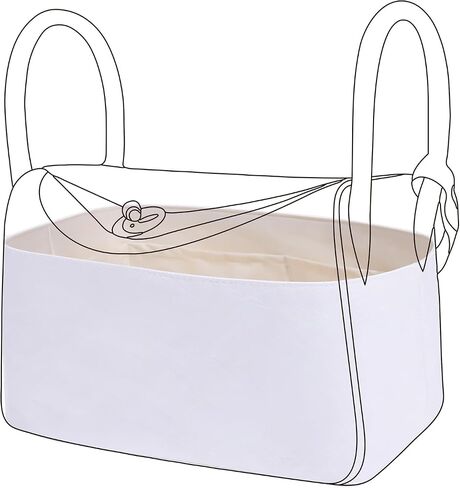 DGAZ Lightweight Purse Organizer Insert for Hermes Lindy Bag,Silk and Dupontpaper handbag inner for Luxury Bags(Gold,LD26) in Saudi Arabia