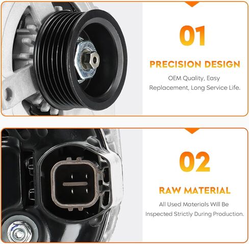 مولد كهربائي لـ 4.7L 2003-2009 لكزس Gx470 تويوتا تندرا و4 رانر وسيكويا، 2006-2007 لكزس Lx470 تويوتا لاند كروزر، 334-1504 in Kuwait