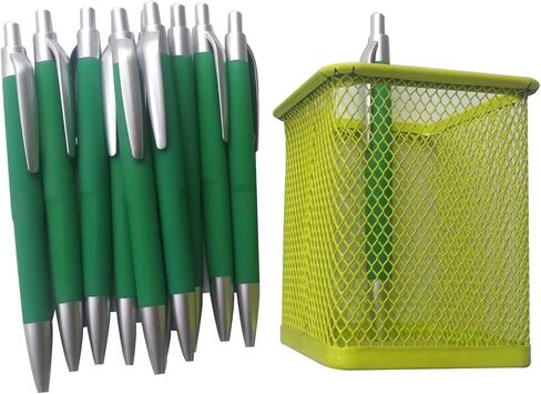 10 Ballpoint Pens,Retractable,Office Pens,1.0 mm Orange Pens Black Ink,Send 10 pcs ballpoint pen refills,Used for Office Writing Work Records.(Orange) in Saudi Arabia