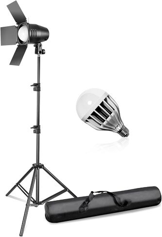 LimoStudio التصوير الفوتوغرافي استوديو الصور مصباح LED النهاري المستمر Barndoor 78 بوصة طقم حامل إضاءة طويل القامة، AGG1697 in Saudi Arabia