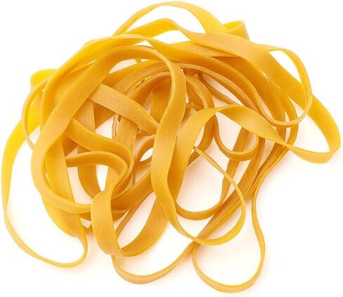 Heavy Duty Rubber Bands Large Rubber Bands Elastic Bands for Home Garden & Office Supplies (30Pcs, Yellow, 200 x 6 mm) in Saudi Arabia