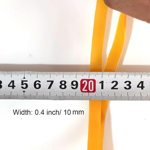 Heavy Duty Rubber Bands Large Rubber Bands Elastic Bands for Home Garden & Office Supplies (30Pcs, Yellow, 200 x 6 mm) in Saudi Arabia