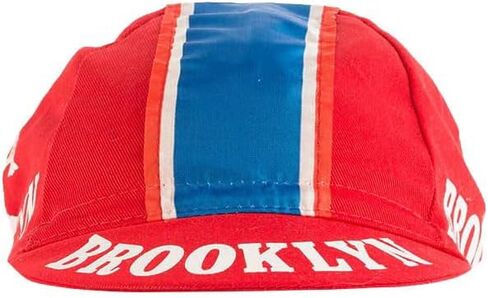 قبعة ركوب الدراجات Team Brooklyn Retro مع خطوط حمراء/بيضاء/زرقاء in Kuwait