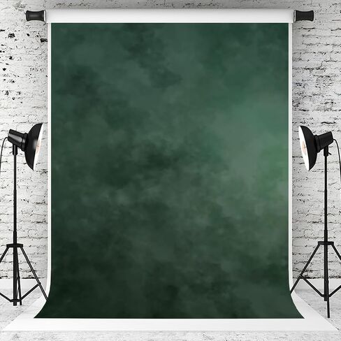 Kate 5×7ft Dark Green Portrait Backdrop Abstract Muslin Background for Photography Headshot Microfiber Photo Studio Props in Saudi Arabia