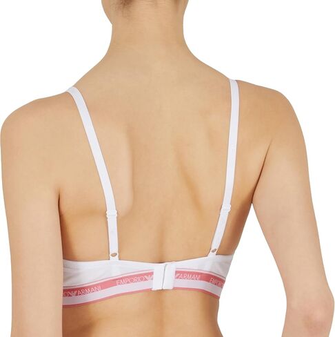 Emporio Armani Women's Stretch Cotton Logoband Padded Triangle Bra in Saudi Arabia