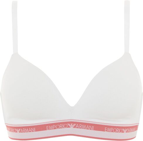 Emporio Armani Women's Stretch Cotton Logoband Padded Triangle Bra in Saudi Arabia
