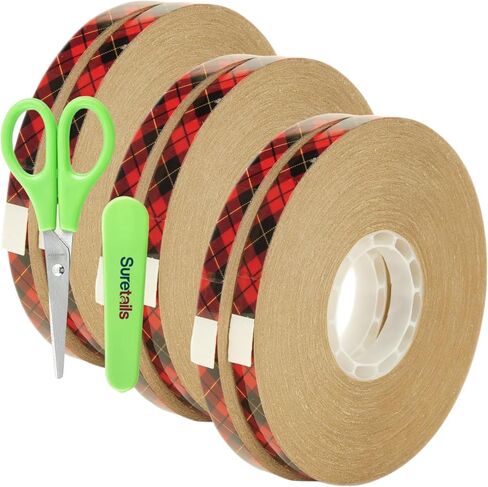 Tape, 2.46 Oz Advanced Tape Glider Refill Rolls | Bundled Paper Scissors, 1/4-Inch by 36-Yard Tape Dispenser Refill Rolls, Precision Crafting & Scrapbooking (Pack of 3) in Saudi Arabia