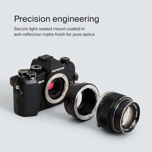 محول تركيب عدسة Urth متوافق مع C-Mount إلى M4/3 (يدوي) | متوافق مع عدسة C-Mount إلى هيكل الكاميرا Micro Four Thirds (M4/3) - محول عدسة التركيز اليدوي الدقيق in Saudi Arabia