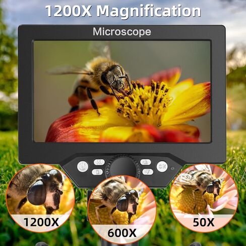 Koolertron 7" LCD Digital Microscope, 1080P USB Camera, 32GB in Kuwait