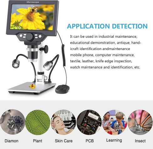 Koolertron 7" LCD Digital Microscope, 1080P USB Camera, 32GB in Kuwait
