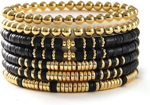 Friendship Bracelets Gold Beaded Bracelets for Women Guts Tour Outfit Soft Pottery Bracelet Summer Bracelets Olivia Bracelets Jewelry Gift Olivia Merch in Saudi Arabia