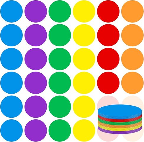 Classroom Floor Dots 6Inch Vinly Floor Stickers Removable Dot Stickers for Kids, Waterproof Adhesive Dots Floor Decals for Preschool and Kindergarten Elementary Teachers in Kuwait