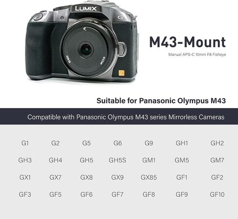 عدسة AstrHori 50 مم F1.4 ذات إطار كامل بفتحة كبيرة 2 في 1 متوافقة مع كاميرا Panasonic LUMIX Olympus Micro 4/3 بدون مرآة G1، G2، G3، G5، G6، G9، GH1، GH2، GH3، GH4 ، GH5، الخ in Saudi Arabia