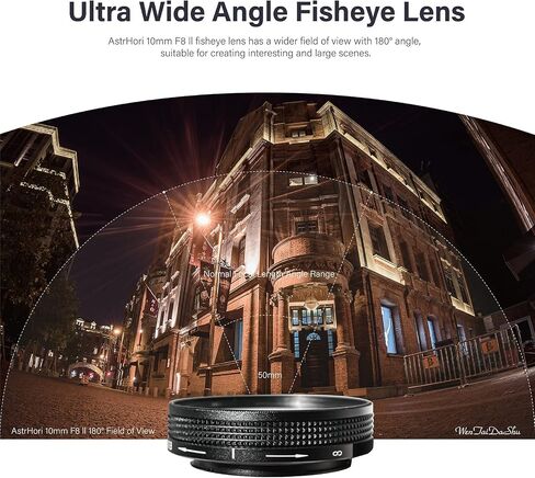 عدسة AstrHori 50 مم F1.4 ذات إطار كامل بفتحة كبيرة 2 في 1 متوافقة مع كاميرا Panasonic LUMIX Olympus Micro 4/3 بدون مرآة G1، G2، G3، G5، G6، G9، GH1، GH2، GH3، GH4 ، GH5، الخ in Saudi Arabia