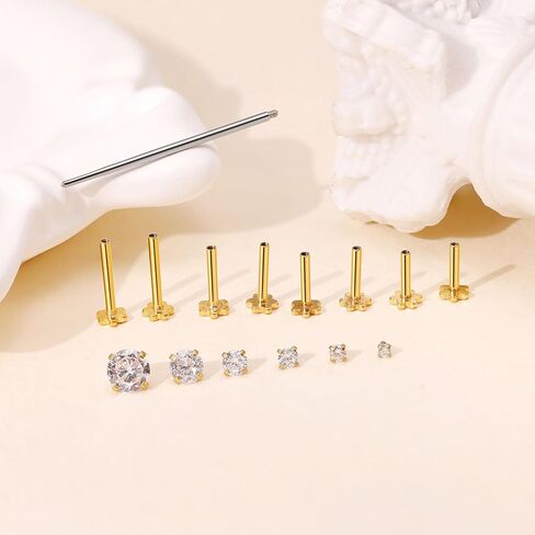 16G 316L الفولاذ المقاوم للصدأ Labret ترصيع للنساء الرجال داخليا الخيوط الشفاه مونرو خواتم الزهور مسطح الغضروف الزنمة اللولب ترصيع القرط تشيكوسلوفاكيا ميدوسا ثقب المجوهرات 6/7/8/10 مللي متر in Saudi Arabia