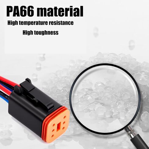 2 Pin waterproof Connector, 2 wire Male Female Plug electric Socket Quick Disconnect Waterproof DT Plug Play adapter with 16 AWG 7.9 inch Wire for Car Truck Motorcycle Marine Boat (5pack)¡­ in Saudi Arabia