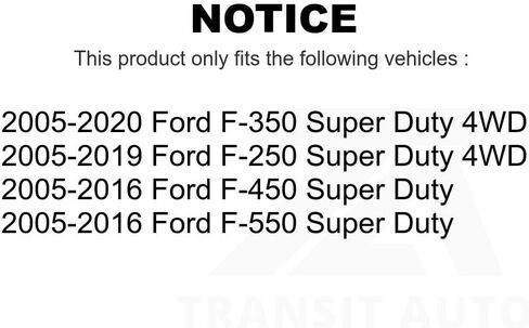 الجبهة في المسار بار تعليق الكرة المشتركة TOR-K500262 لفورد F-250 سوبر ديوتي F-350 F-450 F-550 in Saudi Arabia