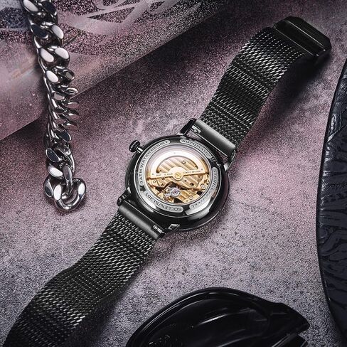 Skeleton Automatic Mens Watch, Double-Sided Skeleton Automatic Watch for Men in Saudi Arabia