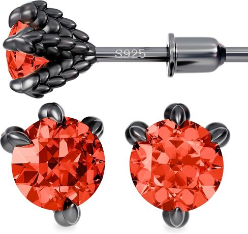 S925 فضة التنين مخلب أقراط للرجال النساء، مكعب زركونيا رجالي أقراط مجوهرات للنساء هدايا عيد ميلاد in Kuwait