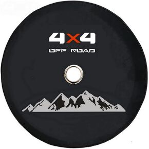 for Jeep Spare Tire Cover with Camera Hole, Metal Frame, Position Holder, Not Blocking Camera, Spare Wheel Protector for Jeep JL Wrangler (L: 265/50R20, 255/70R17)