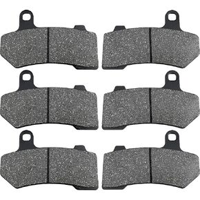 Front and Rear Brake Pads for Harley Davidson FLHX Street Glide 2008-2015, Road Glide 2008-2016, FLHR Road King 2008-2022, FLHTCU Ultra Classic Electra Glide 2008-2015, Electra Glide Classic 2008-2012