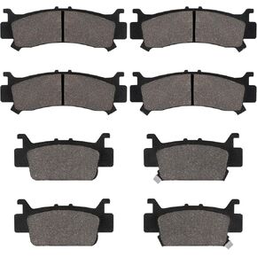 Brake Pads Front and Rear Compatible with Honda Pioneer 1000-5 1000 2016-2021 Talon 1000R 1000X SXS 06451-HL4-A01 06452-HL4-A01 06431-HL4-A01 06432-HL4-A01