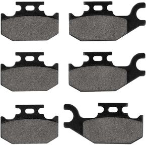 LOCOPOW Brake Pads Compatible with Can Am Outlander 400 500 650 800 800R Max 2007-2015 Renagade 500 800 2007-2011 DS650 2000-2007 （Pack of 3）